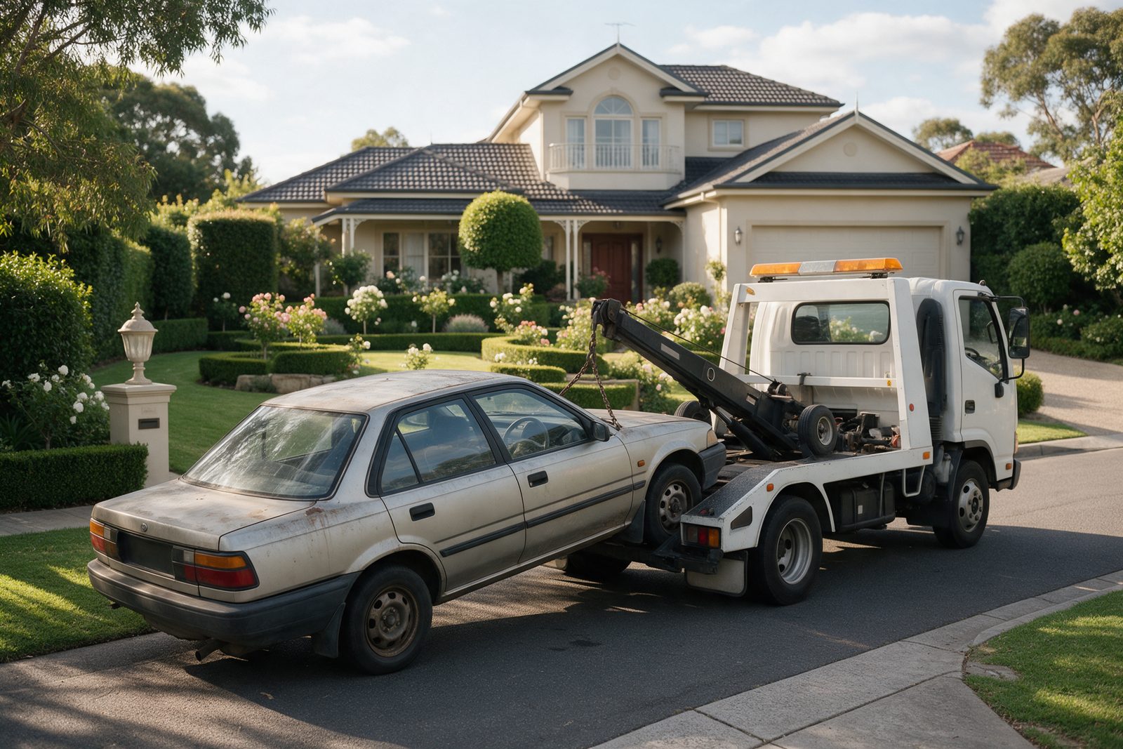 Car wreckers Mulgrave - tow truck collecting a vehicle in Mulgrave